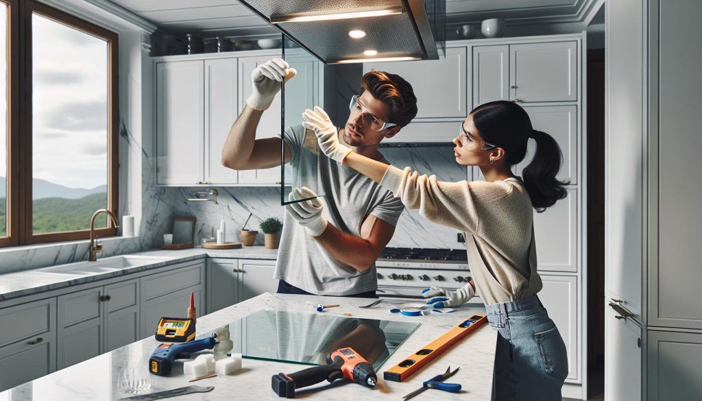 Jak przykleić szkło nad blatem w kuchni – Przewodnik montażu﻿