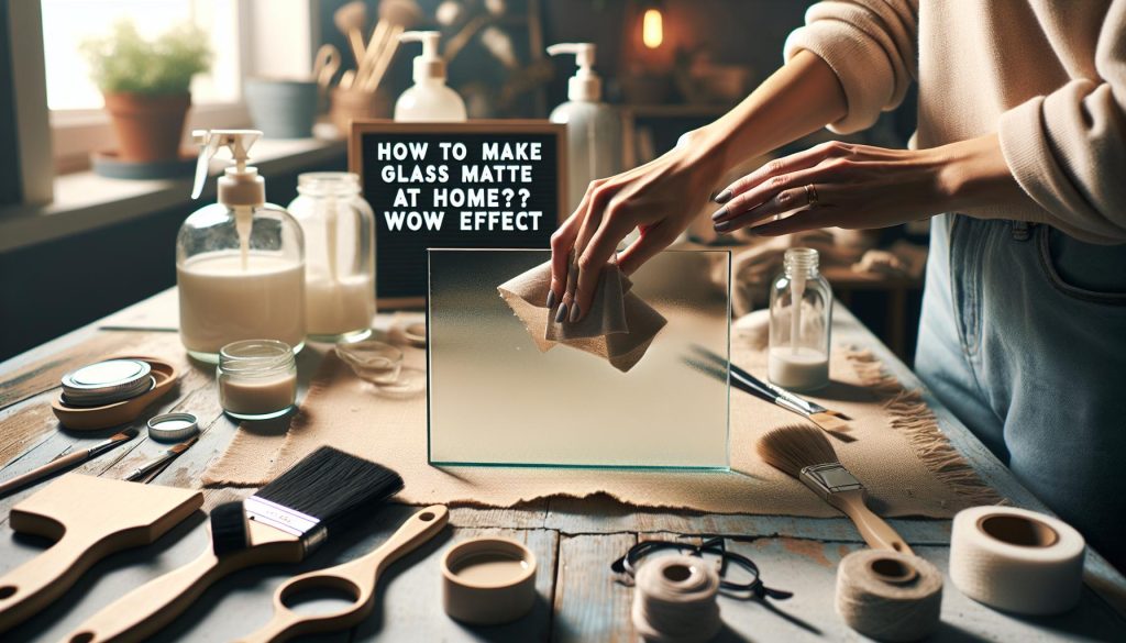 Jak Zmatowić Szkło Domowym Sposobem? Efekt WOW!