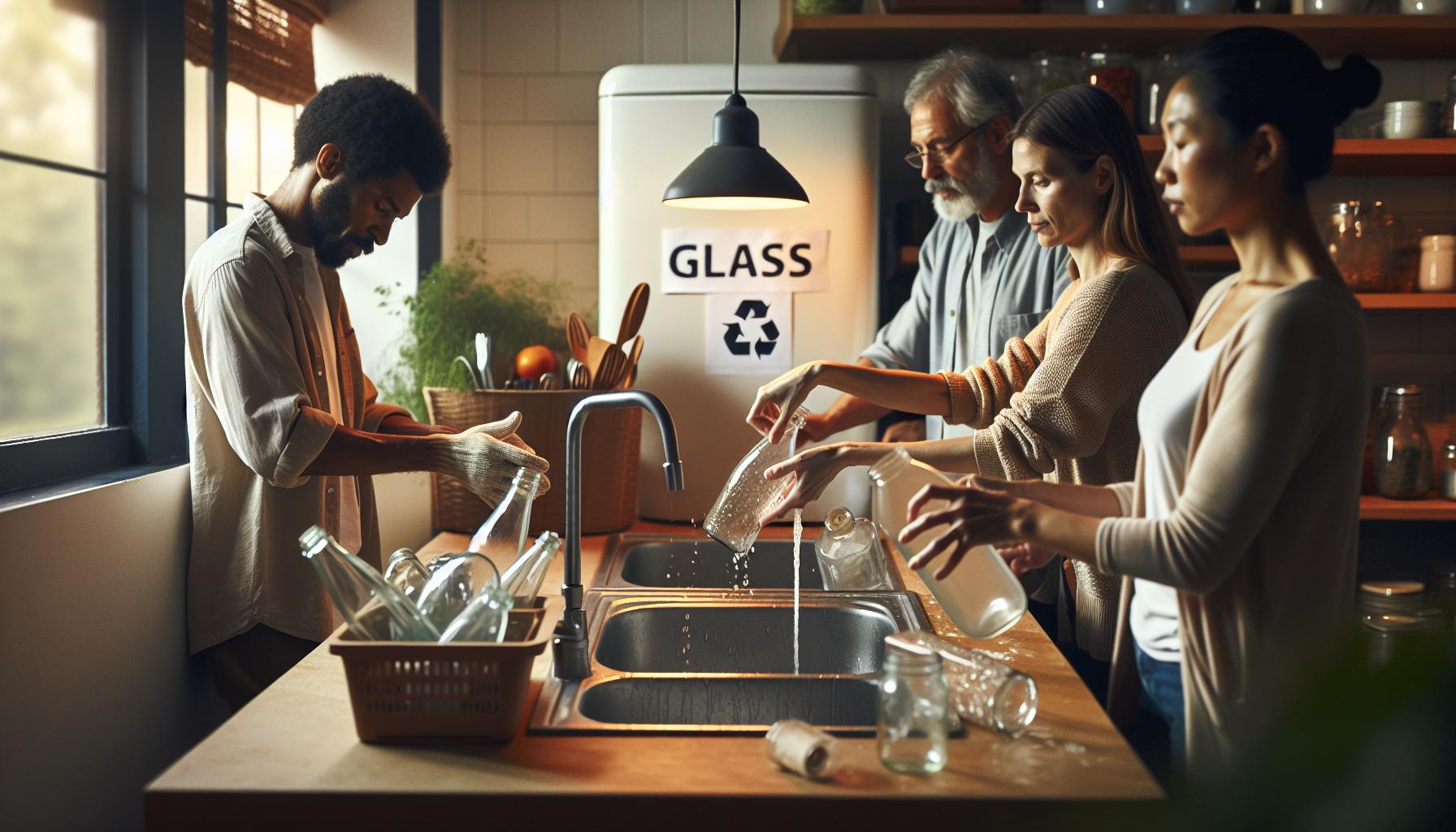 Czy szkło można myć przed wyrzuceniem?