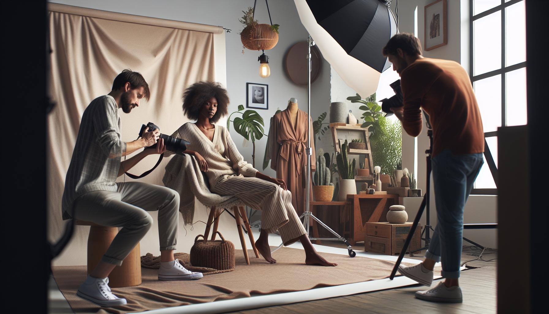 Wybór tła i aranżacja sceny