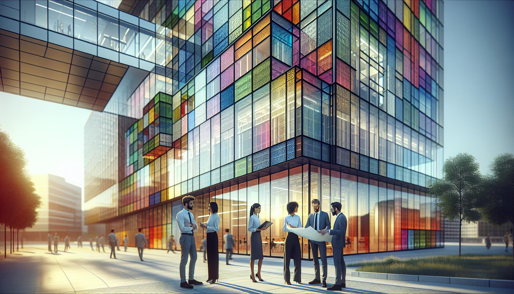 Barwne szkło w architekturze: nowe trendy