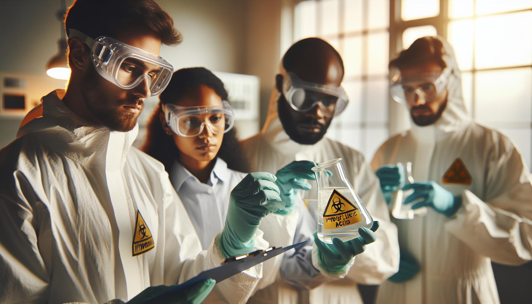 Bezpieczeństwo podczas pracy z Kwasem Fluorowodorowym