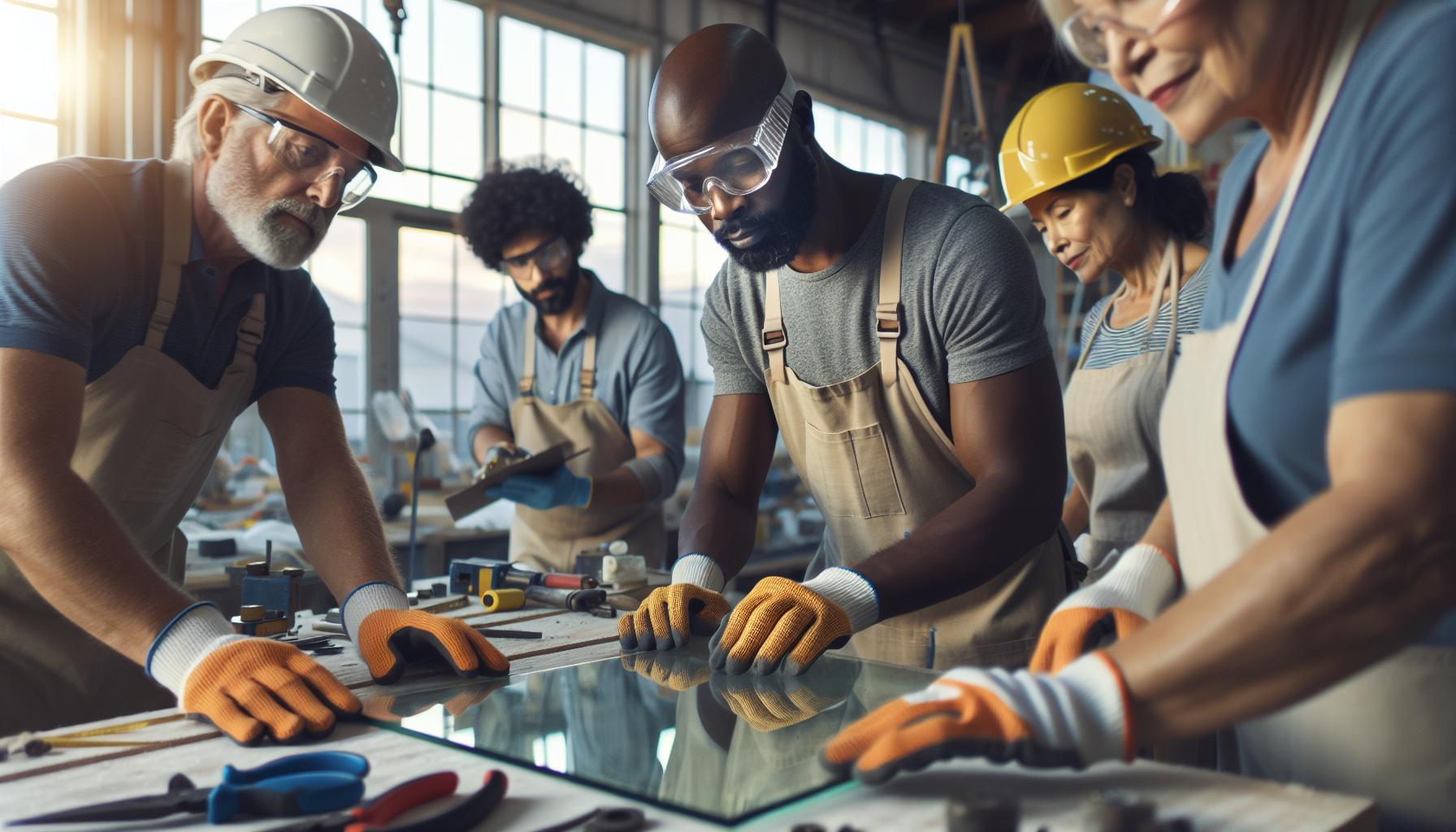 Bezpieczeństwo podczas naprawy szkła