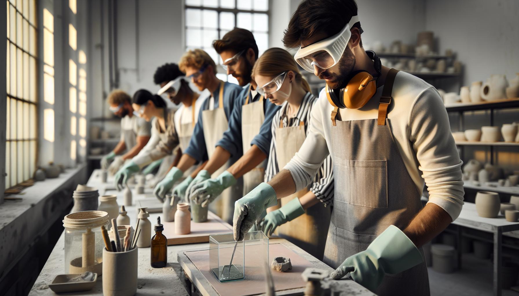 Bezpieczeństwo w pracy ze szkłem i ceramiką - najważniejsze zasady