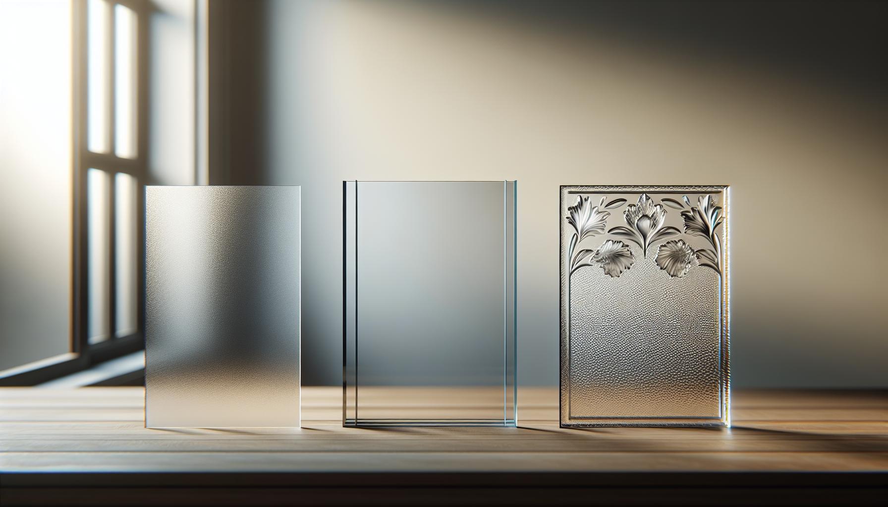 Porównanie szkła mrożonego z innymi rodzajami szkła