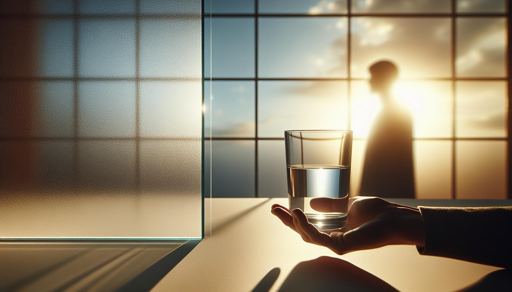 Porównanie szkła mlecznego i szkła przezroczystego