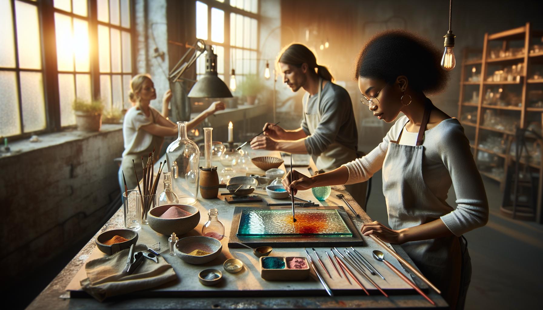 Jakie materiały są potrzebne do barwienia szkła?