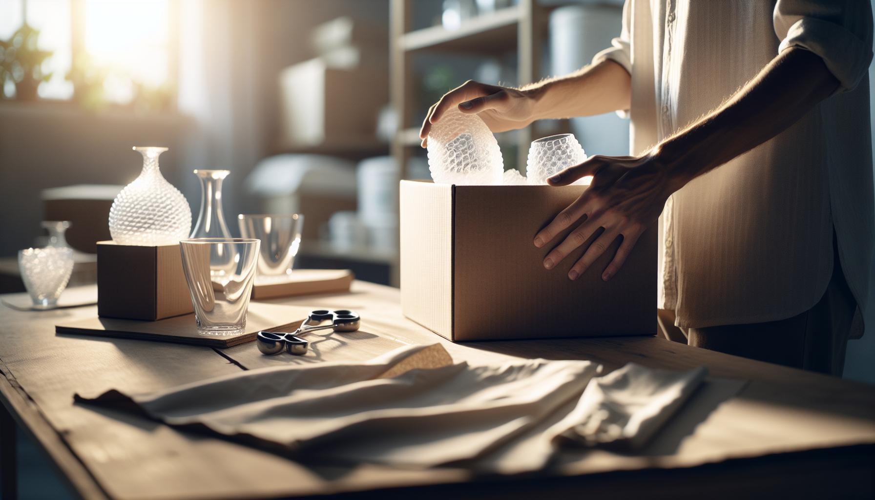 Jak poprawnie zabezpieczyć szkło w kartonie