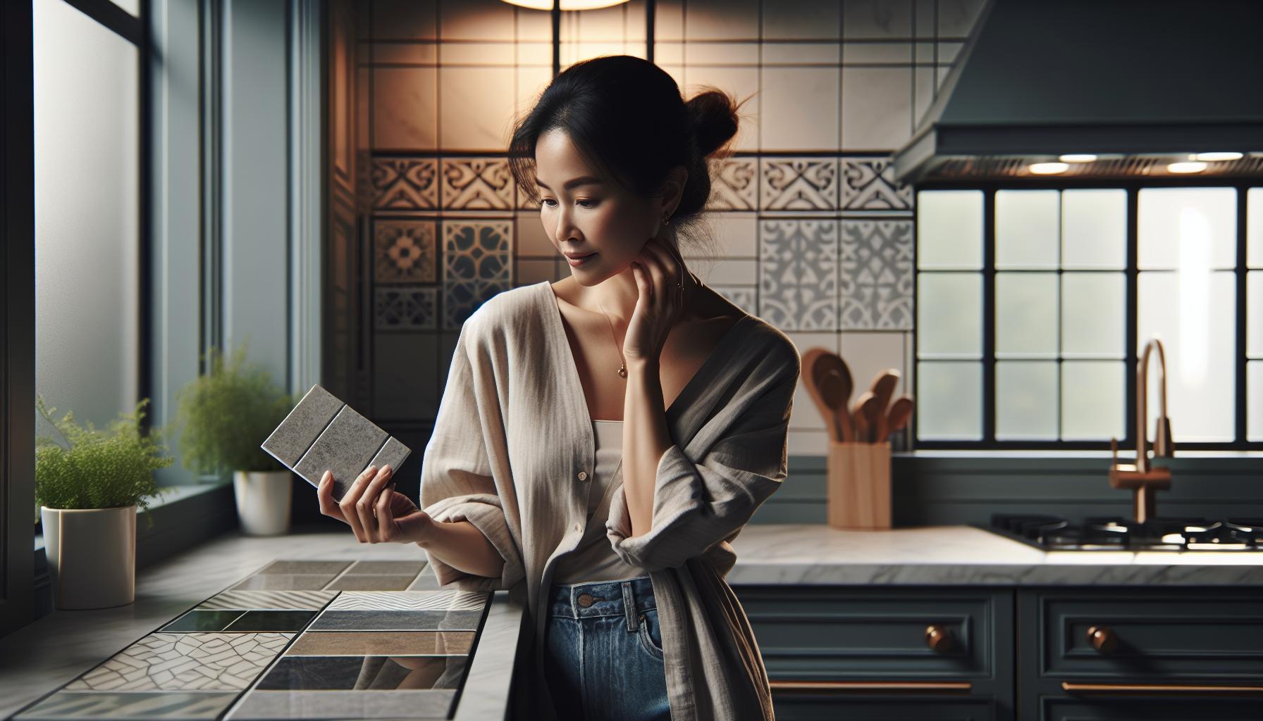 Wprowadzenie do wyboru materiału między szkłem a płytkami w kuchni