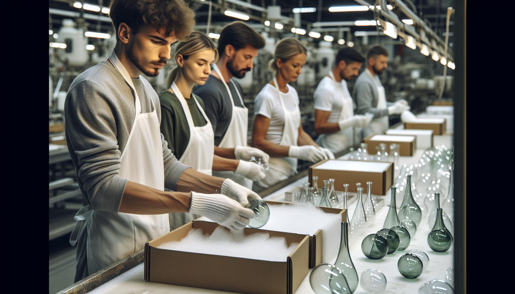 Przygotowanie szkła do pakowania