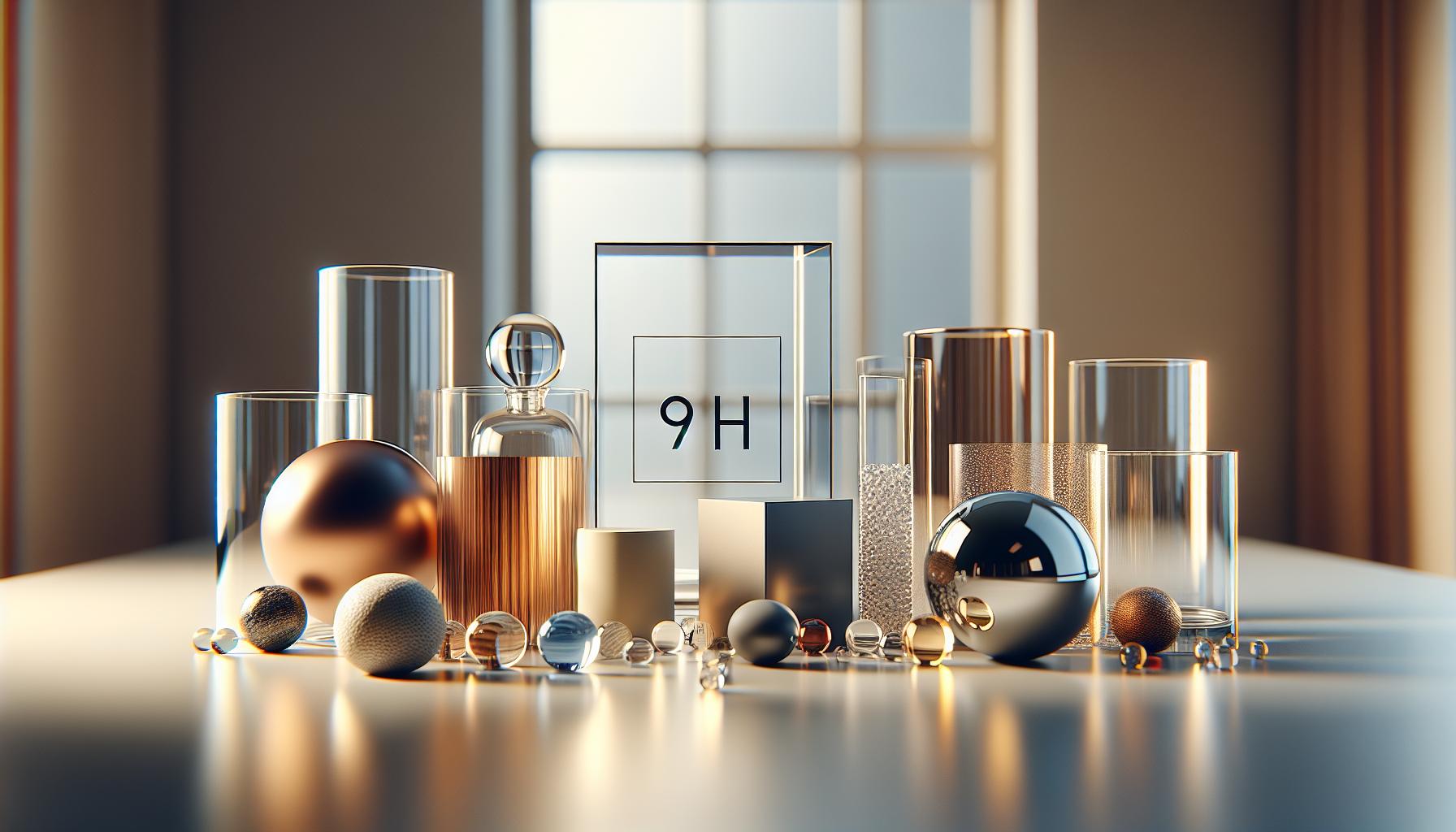 Porównanie szkła 9H z innymi materiałami