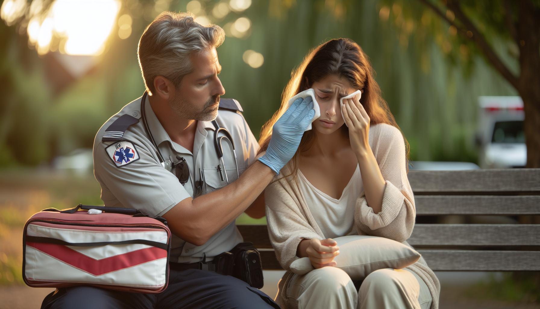 Szybka pomoc w przypadku szkła w oku