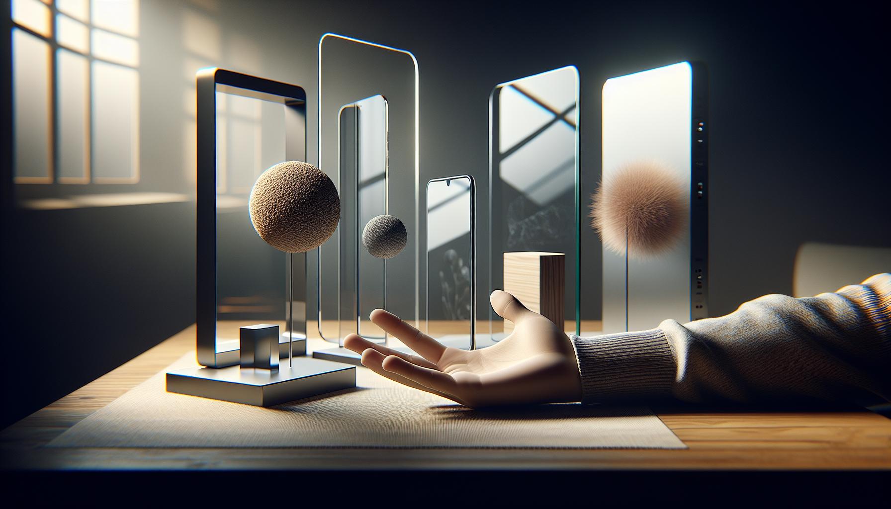 Porównanie szkła ochronnego z innymi materiałami