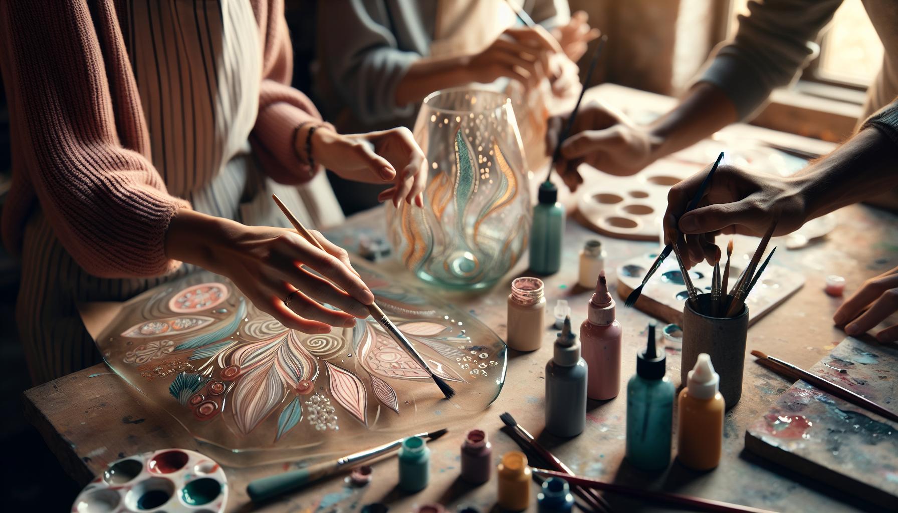 Jak namalować szkło: Techniki i farby dla artystów 1 Jakie techniki malowania szkła wybrać?