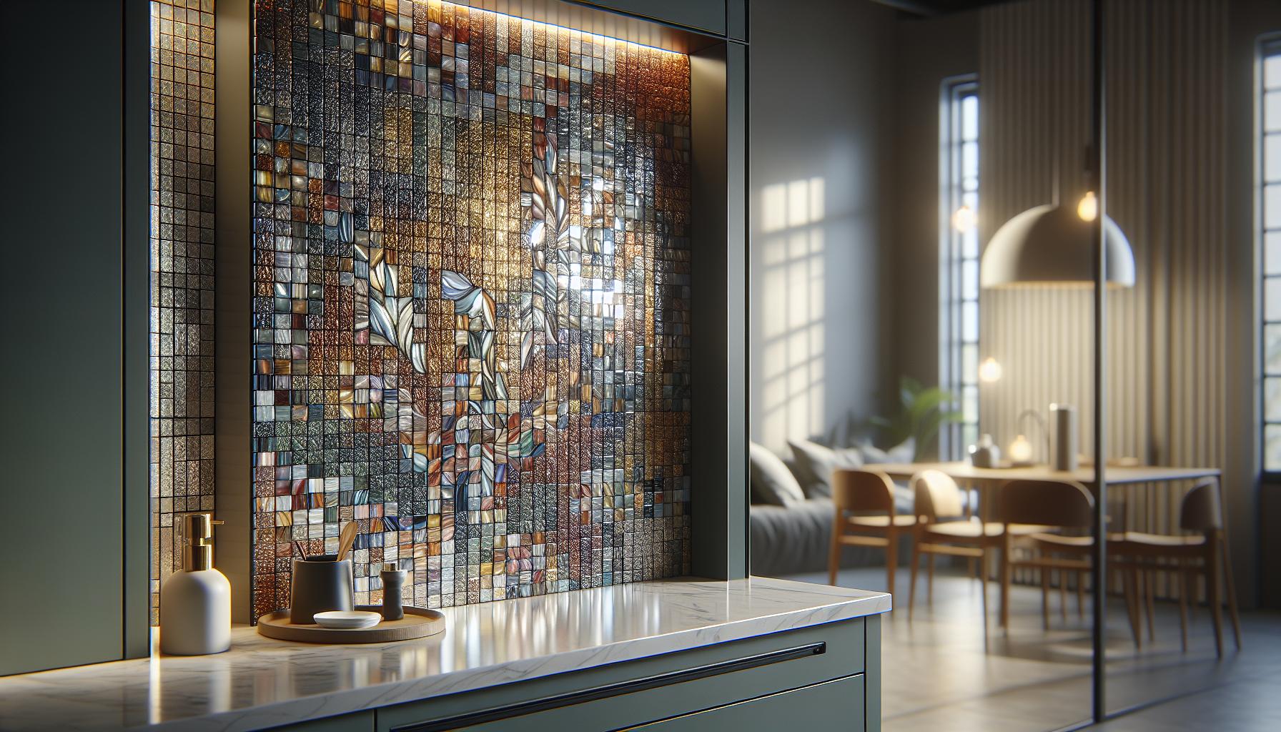 Zalety mozaiki szklanej w aranżacji wnętrz