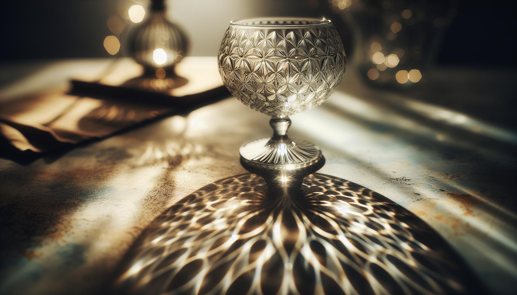 Postrzeganie światła i cienia na szkle