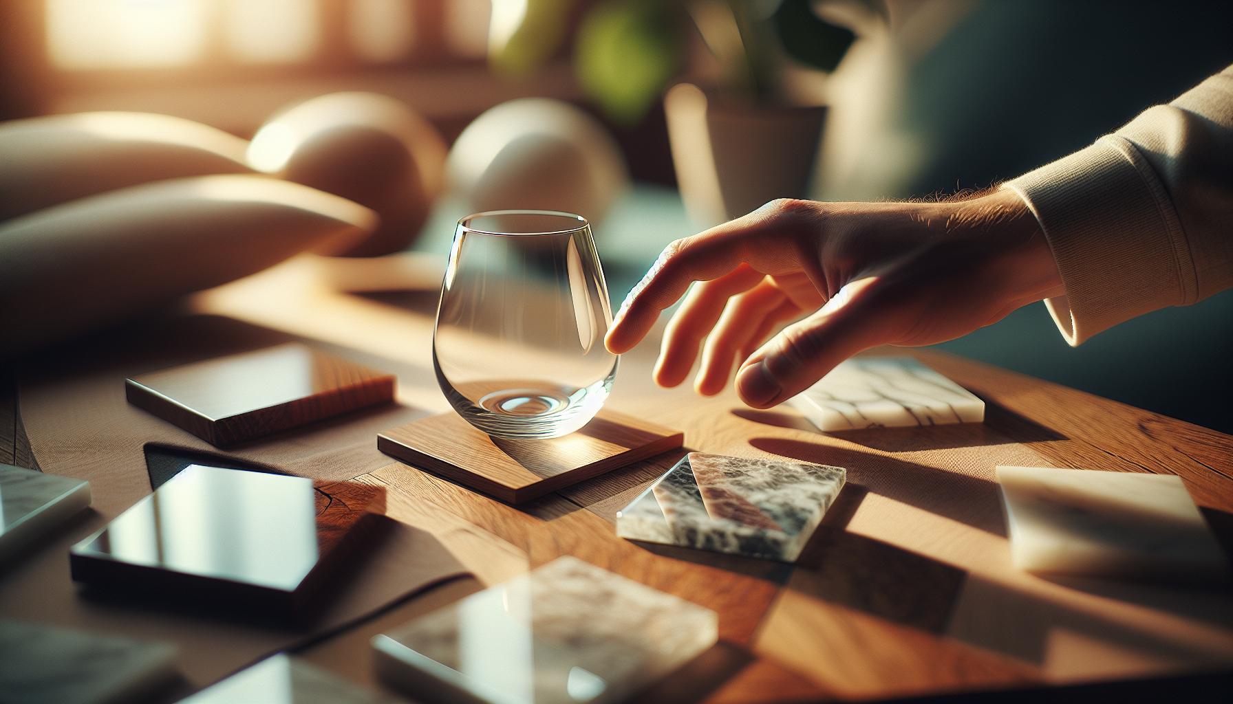 Zachowanie szkła na różnych nawierzchniach