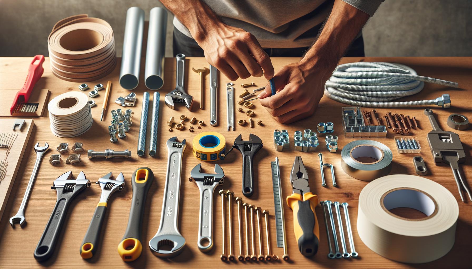 Materiały i narzędzia potrzebne do instalacji